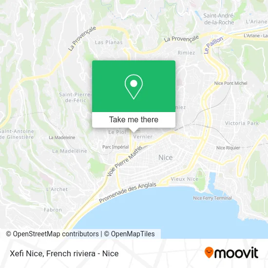 Xefi Nice map