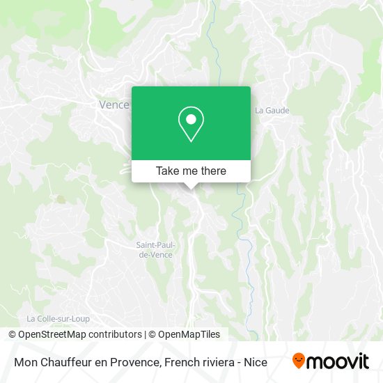 Mon Chauffeur en Provence map