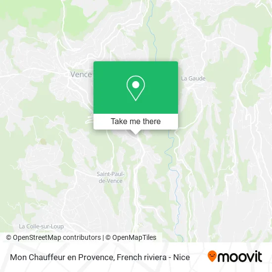 Mon Chauffeur en Provence map