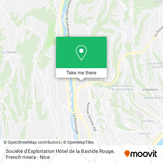 Société d'Exploitation Hôtel de la Bastide Rouge map