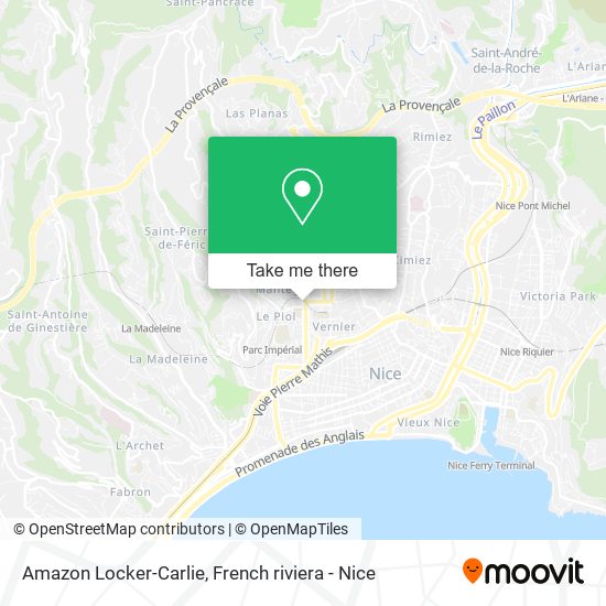 Amazon Locker-Carlie map