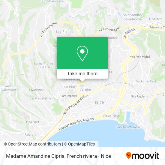 Mapa Madame Amandine Cipria