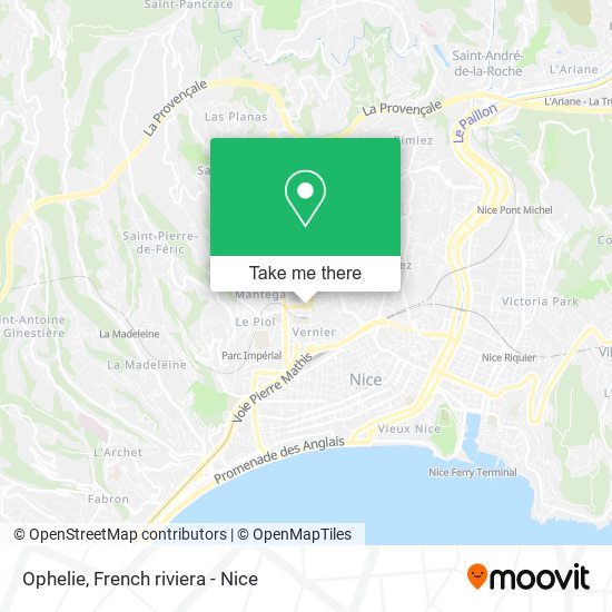 Ophelie map