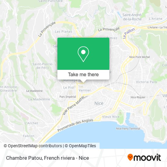 Mapa Chambre Patou