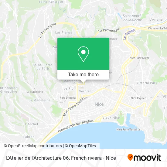 L'Atelier de l'Architecture 06 map