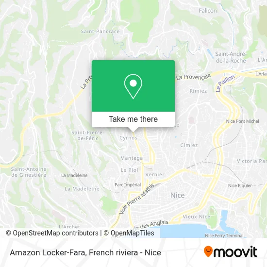 Amazon Locker-Fara map