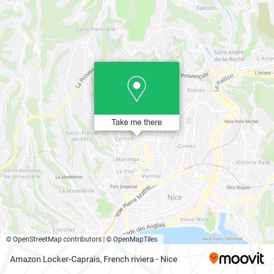 Amazon Locker-Caprais map