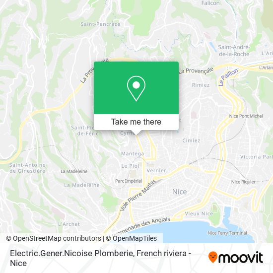 Electric.Gener.Nicoise Plomberie map