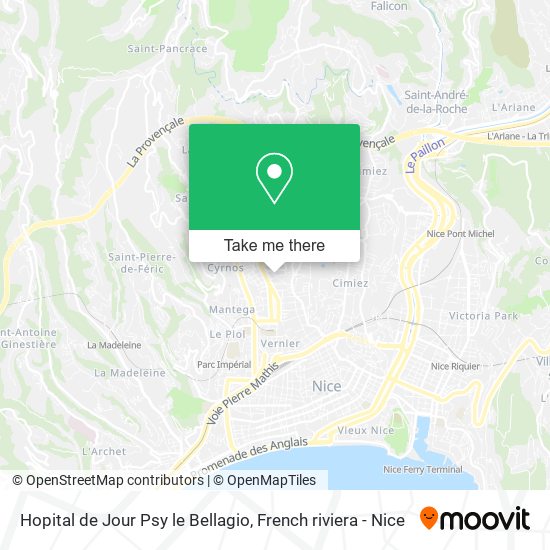 Hopital de Jour Psy le Bellagio map