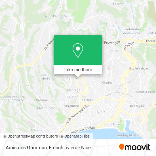 Amis des Gourman map