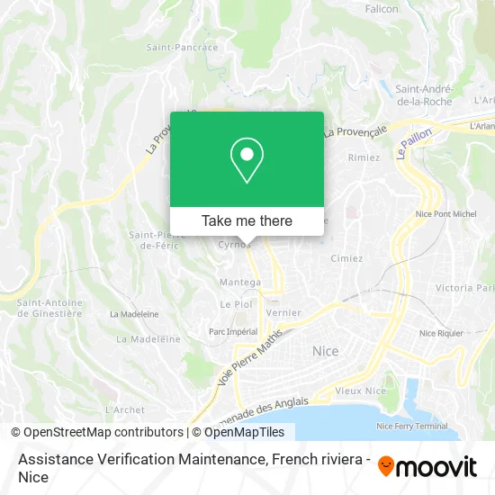 Assistance Verification Maintenance map