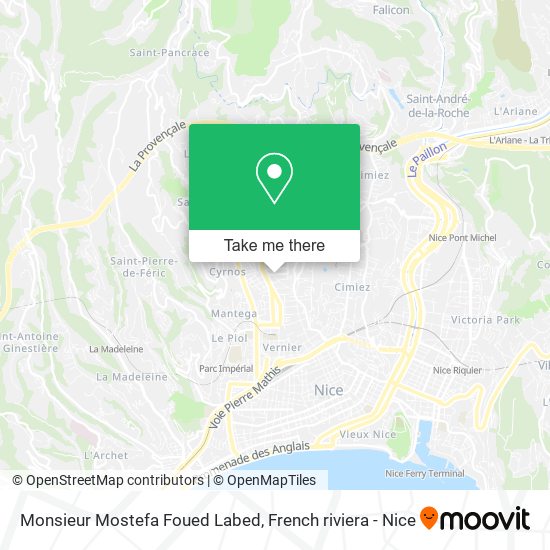 Mapa Monsieur Mostefa Foued Labed