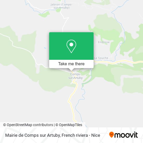Mairie de Comps sur Artuby map