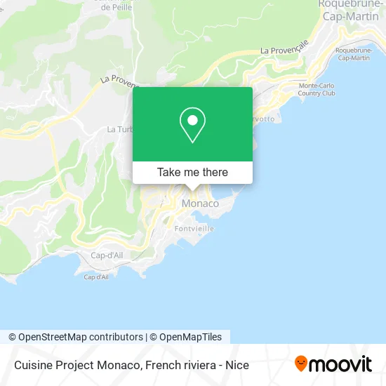 Cuisine Project Monaco map