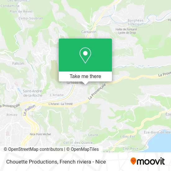 Chouette Productions map