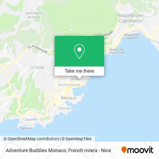 Adventure Buddies Monaco map