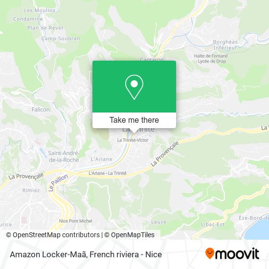 Amazon Locker-Maã map