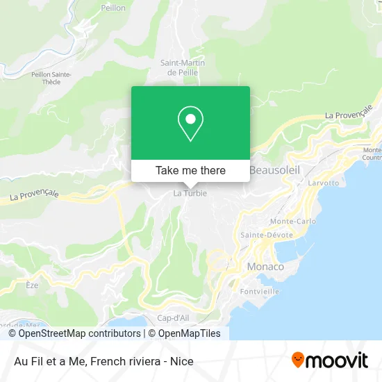 Au Fil et a Me map