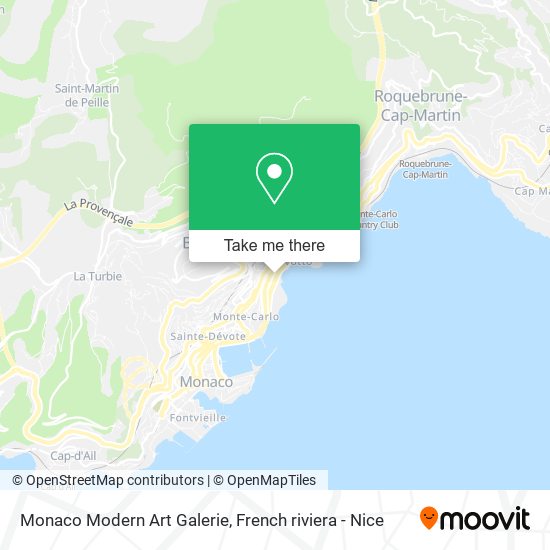 Monaco Modern Art Galerie map