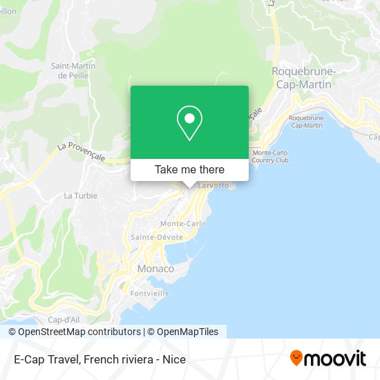E-Cap Travel map