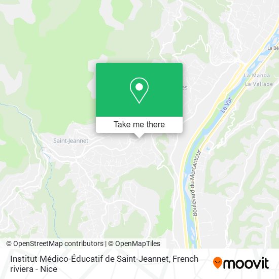 Institut Médico-Éducatif de Saint-Jeannet map