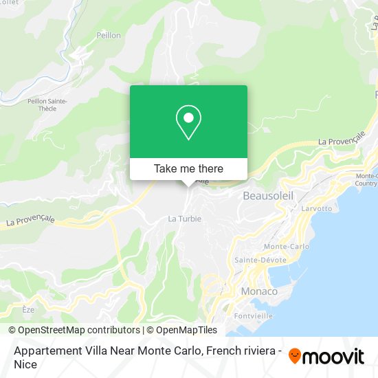 Appartement Villa Near Monte Carlo map