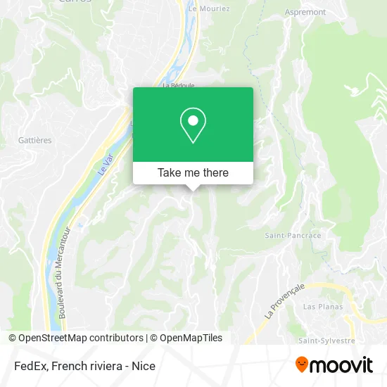 FedEx map