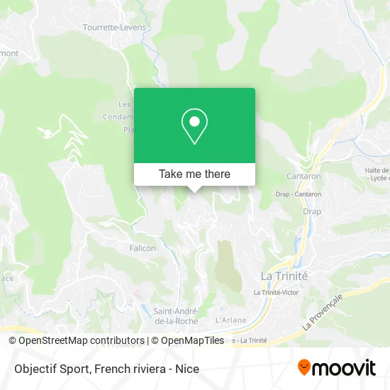 Objectif Sport map
