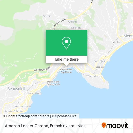 Mapa Amazon Locker-Gardon