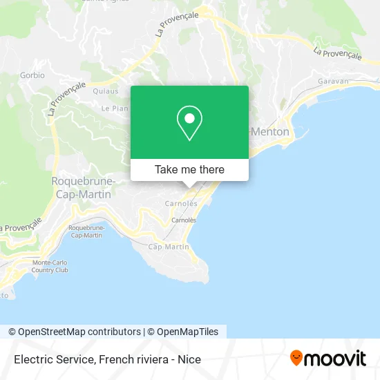 Electric Service map