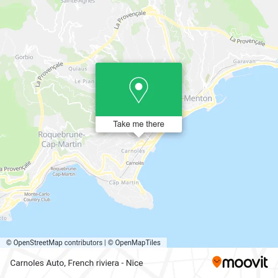 Carnoles Auto map