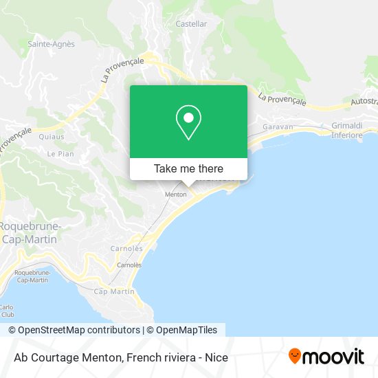 Ab Courtage Menton map