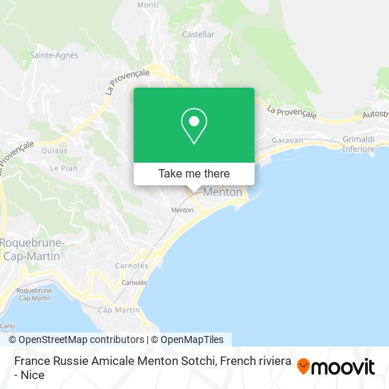 France Russie Amicale Menton Sotchi map