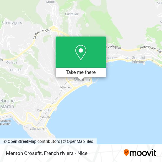 Menton Crossfit map