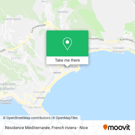 Résidence Méditerranée map