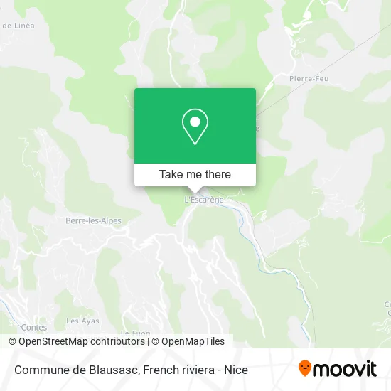 Commune de Blausasc map