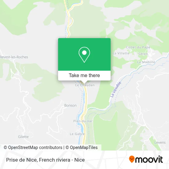 Prise de Nice map