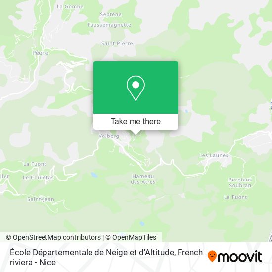 École Départementale de Neige et d'Altitude map