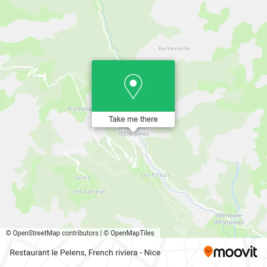 Restaurant le Pelens map