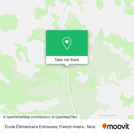 École Élémentaire Entraunes map