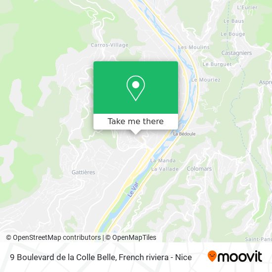 9 Boulevard de la Colle Belle map