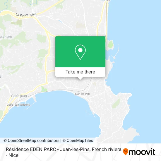 Résidence EDEN PARC - Juan-les-Pins map