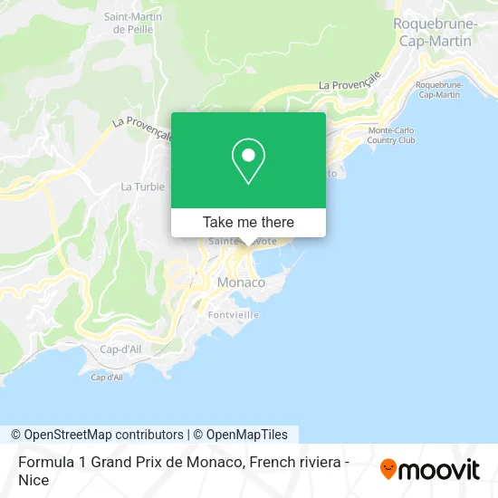 Formula 1 Grand Prix de Monaco map