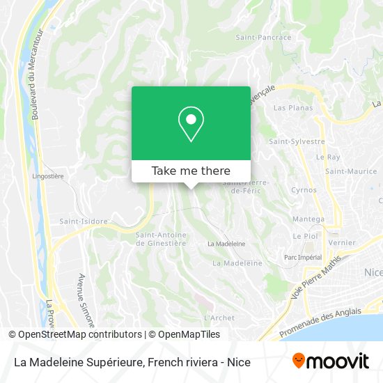 La Madeleine Supérieure map