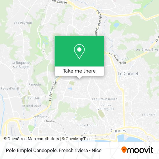 Mapa Pôle Emploi Canéopole