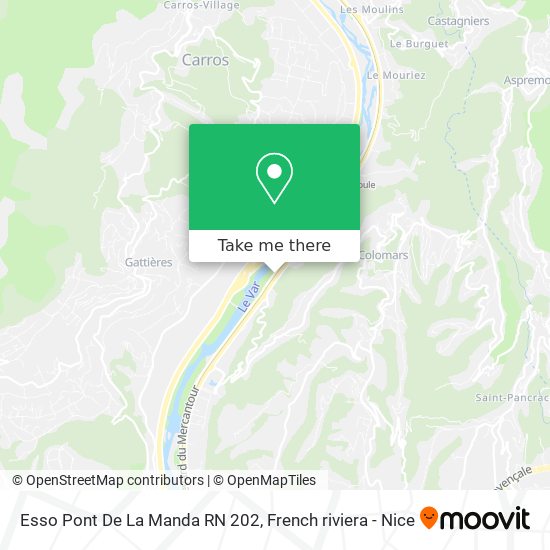 Mapa Esso Pont De La Manda RN 202