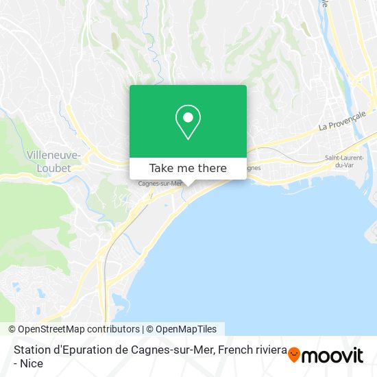 Mapa Station d'Epuration de Cagnes-sur-Mer
