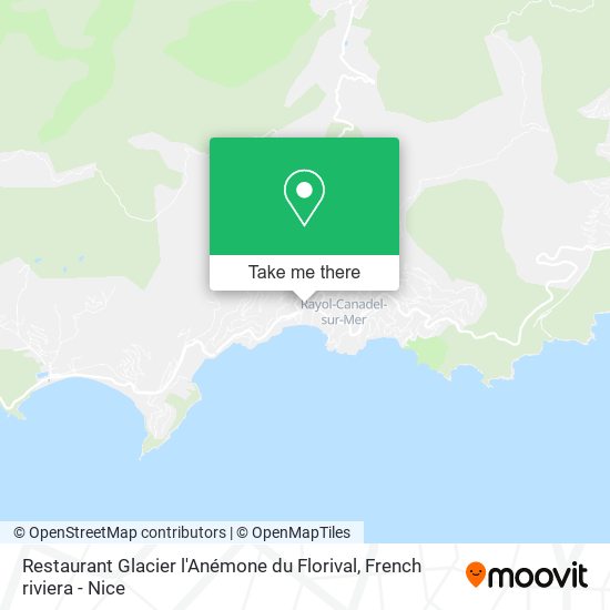 Restaurant Glacier l'Anémone du Florival map