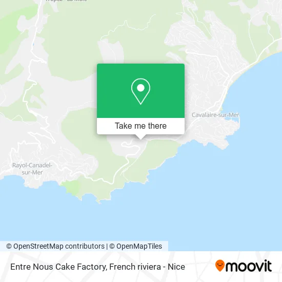 Entre Nous Cake Factory map