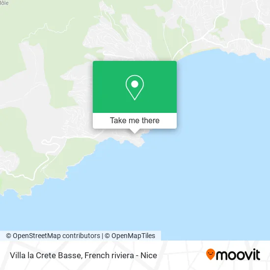 Villa la Crete Basse map